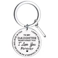 thumbnail image 1 of RKSTN Keychain DIY To My Daughter Stainless Steel Last Name 26 Letter Keychain 2.5cm Keychain, 1 of 3