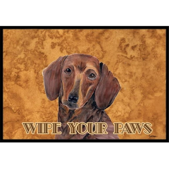 Carolines Treasures  24 x 36 in. Dachshund Indoor Or Outdoor Doormat