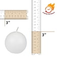 thumbnail image 5 of Zest Candle CBZ-014 6-Piece Ball Candles 3-Inch Whit White 6 Count, 5 of 5