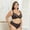 Dark Brown, variant on C Cup D Cup Large Cup Mesh See-Through Sexy Thin Style Solid Color Push-Up Plus Size Bra