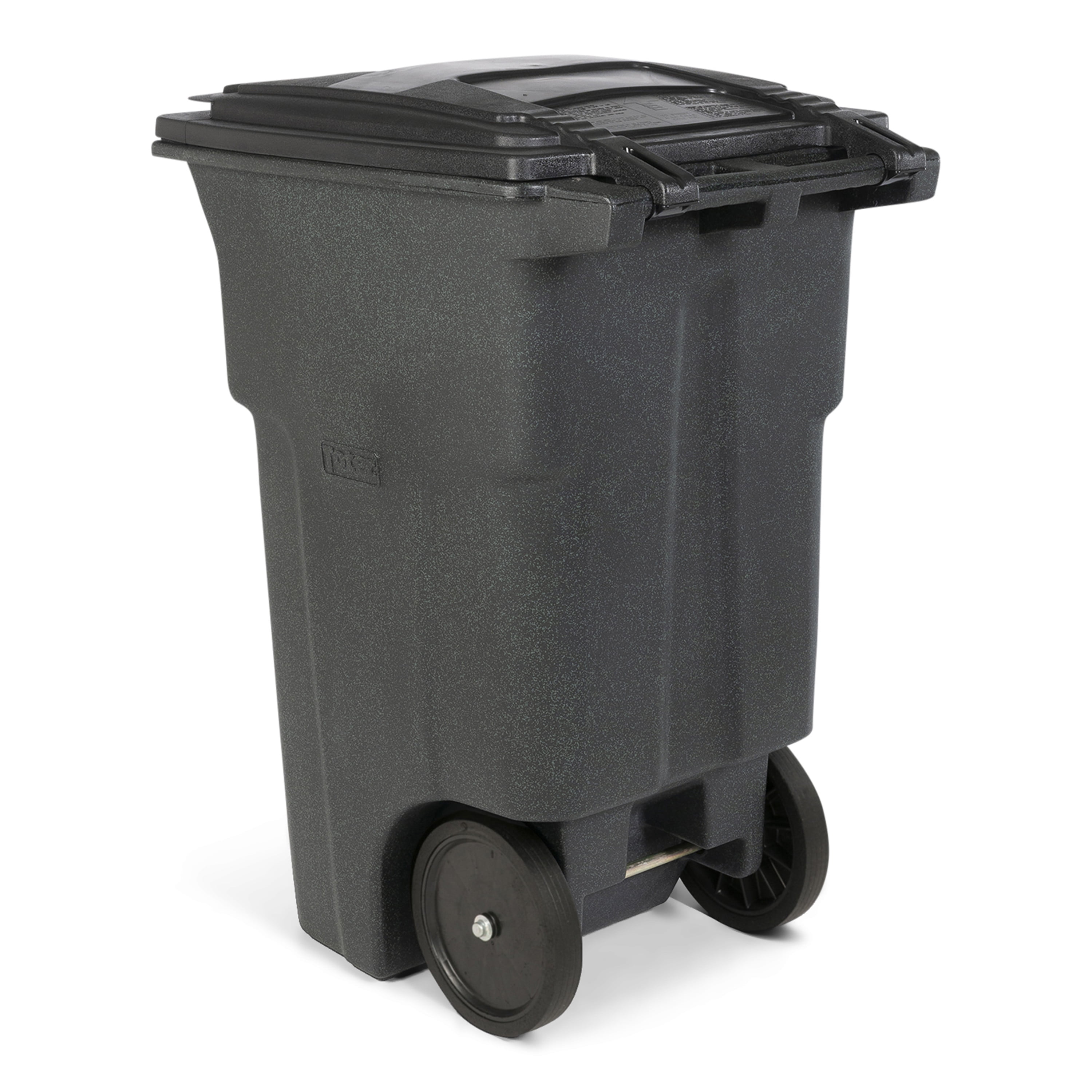 Toter 64 Gal. Trash Can Greenstone with Quiet Wheels and Lid