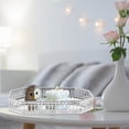 thumbnail image 5 of Unique Bargains Mirror Tray Rectangular Metal Perfume Tray Glass Candle Serving Tray, 5 of 7