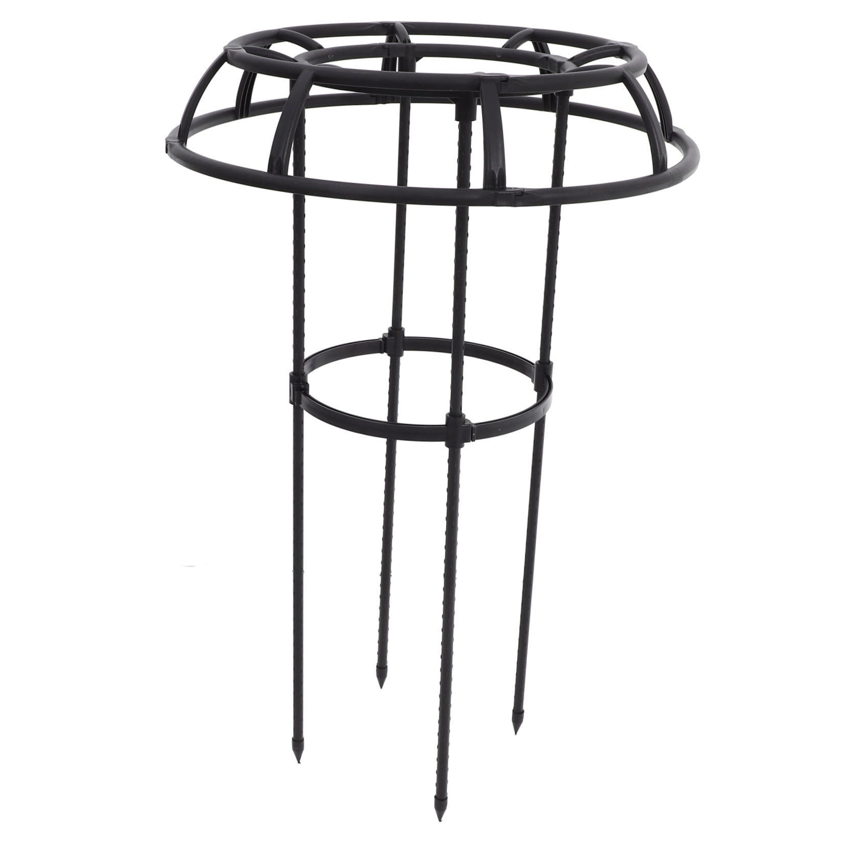 MLINS  Plant Stake Support Trellis for Climbing Plants Small Pot Black