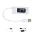 thumbnail image 2 of Transemion DC USB Charger Power Mobile Battery Tester Digital Voltmeter Capacity LCD Voltage Current Detector Resistor Switch white, 2 of 6