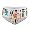 thumbnail image 4 of Phineas And Ferb Womens Underwear Soft Breathable Brief Lace Panty Stretch Hipster Underpants Ladies Panties 5XL, 4 of 7
