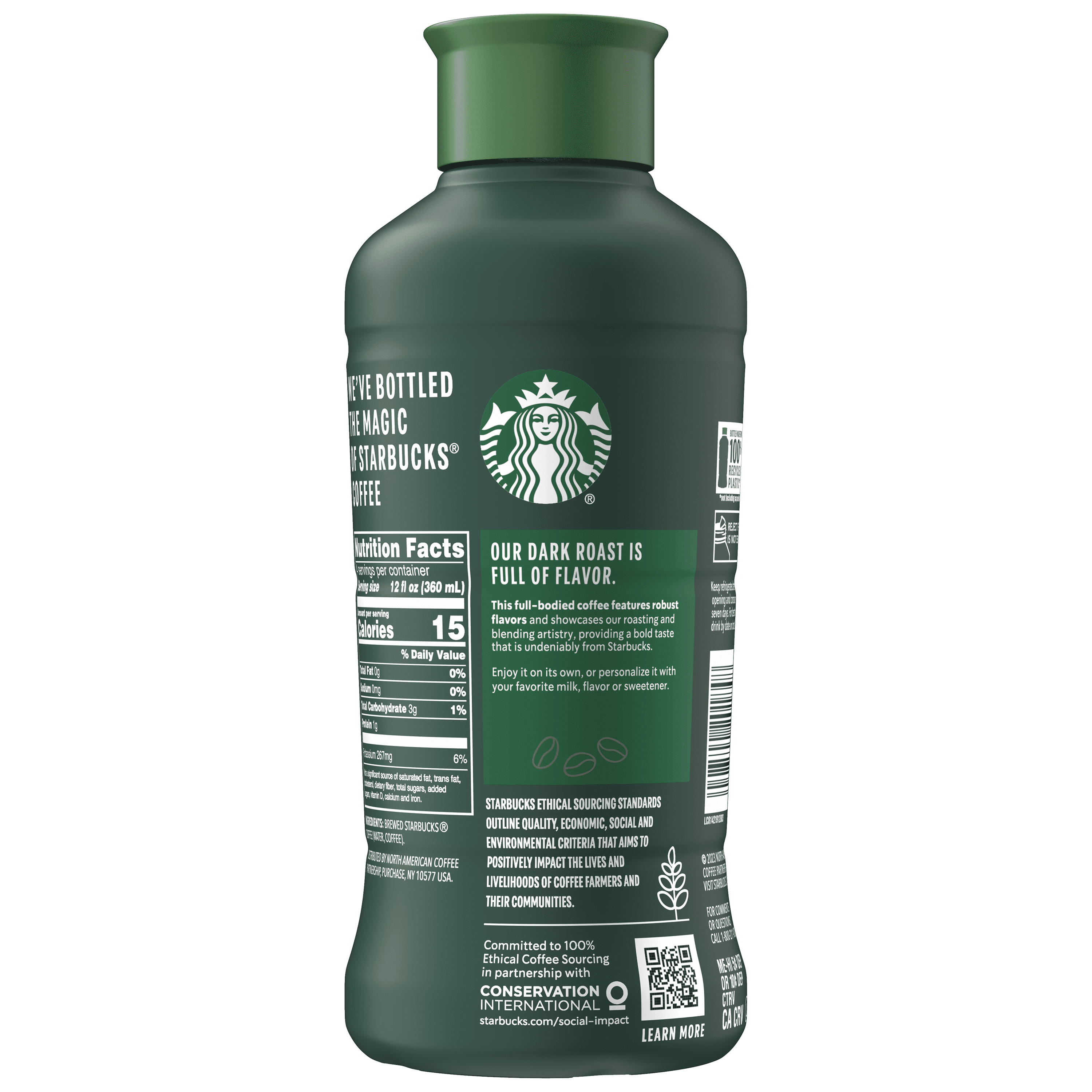 Starbucks Iced Coffee Beverage, Dark Roast, 48 fl oz