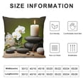 thumbnail image 5 of Chilfamy Candles Stones Flowers Pillow Covers for Couch Sofa Indoor Outdoor Pillow Case High-Quality Aesthetic Decorative 1PC 24x24in, 5 of 5