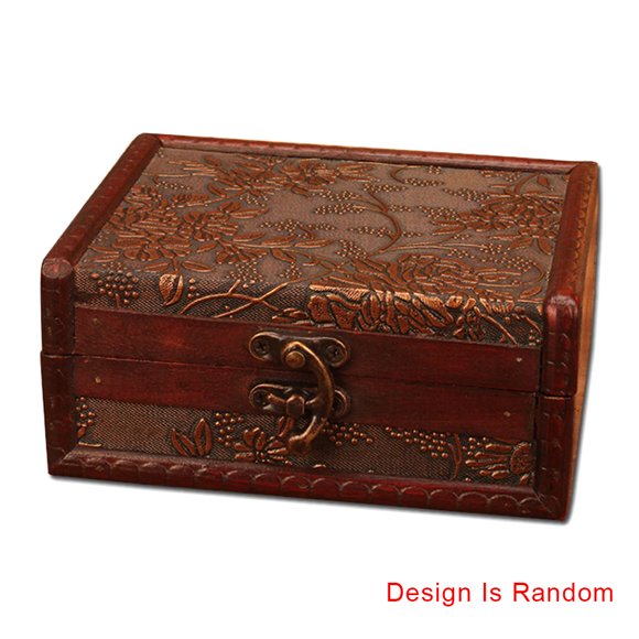 Old Style Jewelry Box Storing Treasure Pearl Necklace Storing Treasure Earrings Storge Case Decorative Small Chest Holder