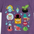 thumbnail image 3 of The Spongebob Movie: Search For Squarepants - Grid - Youth Girls Short Sleeve T-Shirt, 3 of 6