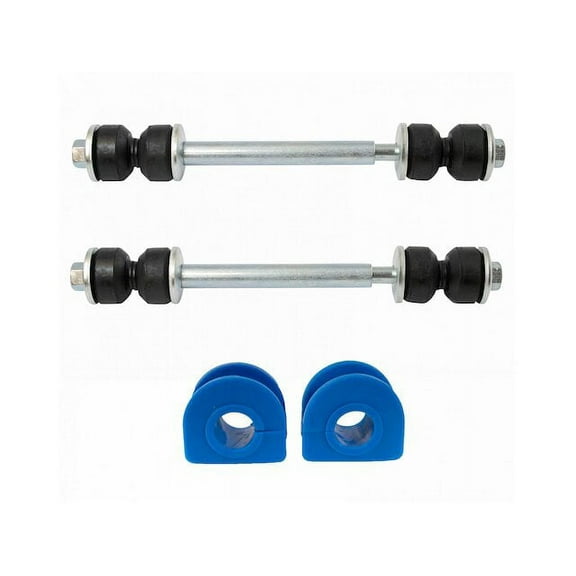 Front Sway Bar Link and Bushing Kit 4 Piece - Compatible with 1996 - 2002 Chevy Express 1500 1997 1998 1999 2000 2001