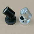 thumbnail image 5 of 2 luces LED de 12 V para lectura, lámpara de pared para mesita de noche, interruptor regulable, iluminación interior cilíndrica y flexible para autocaravanas, barcos y casas rodantes (plateada)., 5 of 5