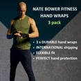 thumbnail image 3 of Nate Bower Fitness Premium Mexican-Style Boxing Hand Wraps - optimal elasticity, Breathable, Wrist Support wrap for Men & Women - Pack of 03, 3 of 3
