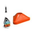 thumbnail image 3 of Lipstore 10Pcs Triangle Soccer Cones for Training Football Field Marking Portable Agility Orange, 3 of 8