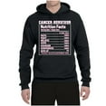 thumbnail image 2 of Wild Bobby Breast Cancer Survivor Nutrition Facts Breast Cancer Awareness Unisex Hoodie Sweatshirt, Black, Small, 2 of 6