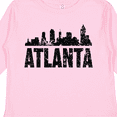 thumbnail image 4 of Inktastic Atlanta Skyline Grunge Boys or Girls Long Sleeve Toddler T-Shirt, 4 of 5