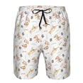 thumbnail image 3 of Balery Dachshund Dog Puppy Traje de Baño Estilo Hawaiano para Hombre, Shorts de Secado Rápido con Bolsillos-Large, 3 of 6