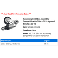 thumbnail image 2 of Accessory Belt Idler Assembly - Compatible with 2006 - 2010 Hyundai Sonata 3.3L V6 2007 2008 2009, 2 of 2
