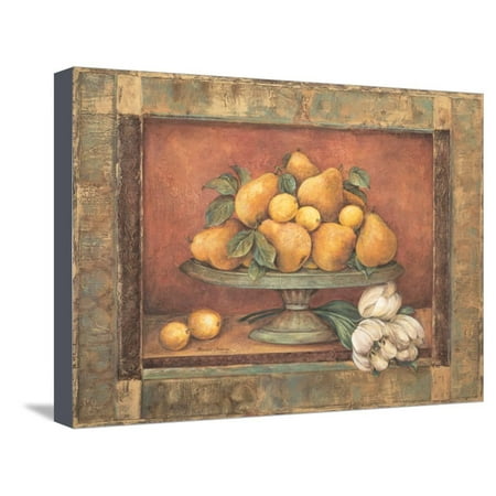 Florentine Pearl - Florentine Pear Stretched Canvas Print Wall Art By Pamela Gladding