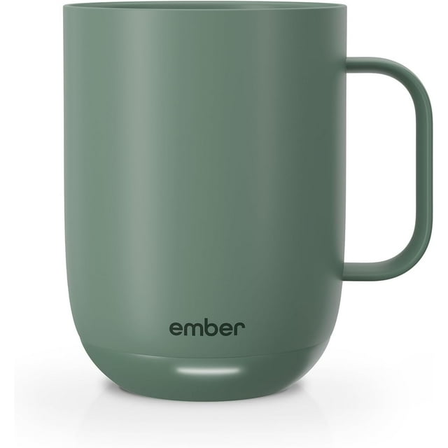 Ember Temperature Control Smart Mug 2, 14 Oz, App-Controlled Heated Coffee Mug with 80 Min Battery Life and Improved Design, Sage Green