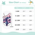 thumbnail image 3 of Gyratedream Flamingo One Shoulder Strap Adjustable Swimwear for Infant Toddler Baby Girls One Piece Swimsuit, 3 of 7