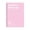Pink, variant on College Ruled Writing Notebook, Note Pad, Spiral Bound Journal, Top-Bound Design Enables Back-Page Writing, 1 Pack 60 Sheets 6 Assorted Color Notebook White Paper,Extra Thick Coil Notebook,Blue