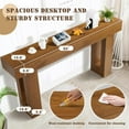 thumbnail image 5 of Grepatio 63 Inch Entryway Console Table, Rustic Narrow Sofa Table, Wood Long Console Table, Farmhouse Entry Way Table, Behind Couch Tables for Entrance, Hallway, Living Room (Brown), 5 of 14