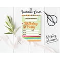 thumbnail image 3 of Darling Souvenir Green Birthday Invitation Card Printable Fill or Write In Blank Invites Party Supplies Pack Of 28 5 x 7 Inches, 3 of 5