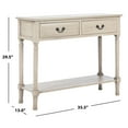 thumbnail image 5 of SAFAVIEH Primrose French 2-Drawer Off-White Wood Console Table (35.5 in. W x 13 in. D x 29.5 in. H), 5 of 7