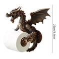 thumbnail image 5 of Dserhfy Dragon Tissue Roll Dispenser Decorative Toilet Roll Holder Wall Mounted Paper Holder for Bathroom And Kitchen Dragon Lovers Gift, 5 of 8
