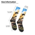 thumbnail image 2 of Rocae Clear Sky Cute Sunflower Panda for Novelty Casual compression Socks For Women Men Contrast Color Stockings, 2 of 6
