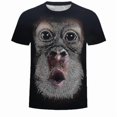 thumbnail image 1 of Monkey Orangutan Men's T-shirt 3d Digital Printing Short-sleeved Top High Quality, 1 of 2
