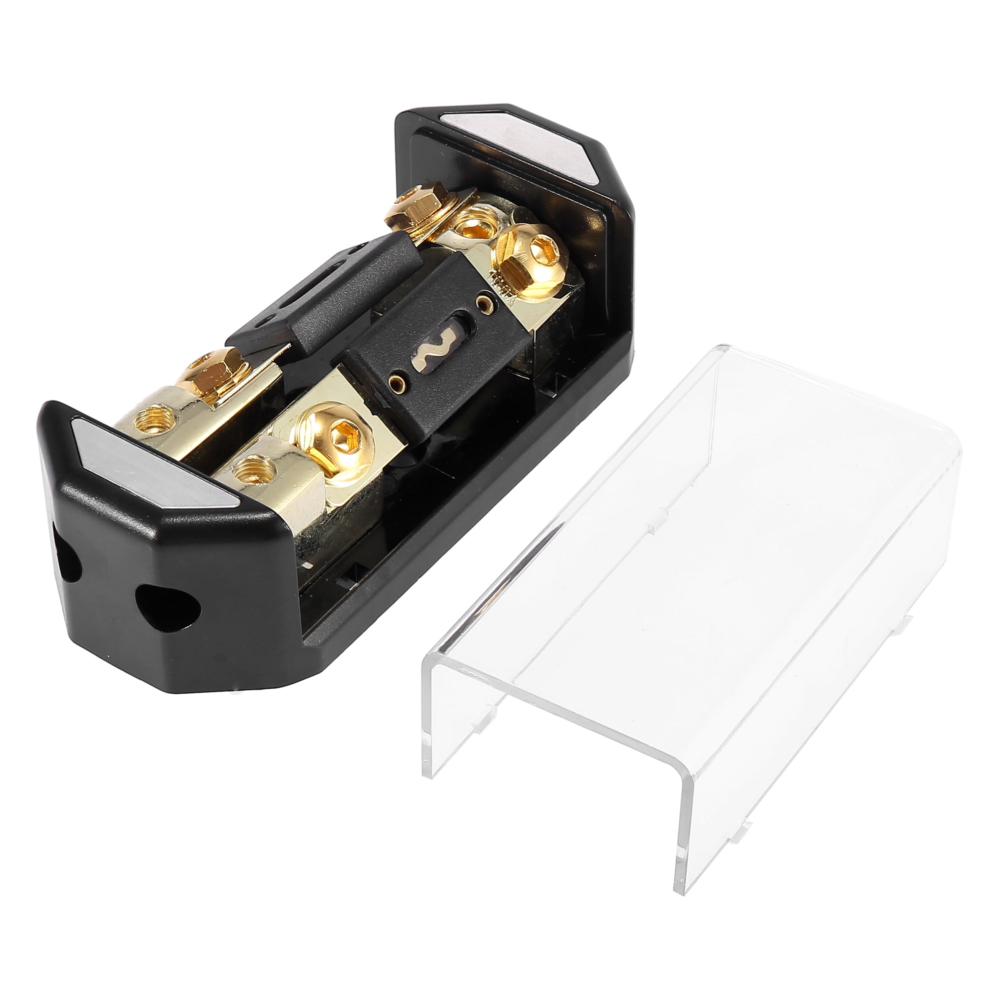 Car Audio Inline ANL Fuse Holder 2 Way with Fuse 1 x 0GA 2 x 4GA Distribution Block