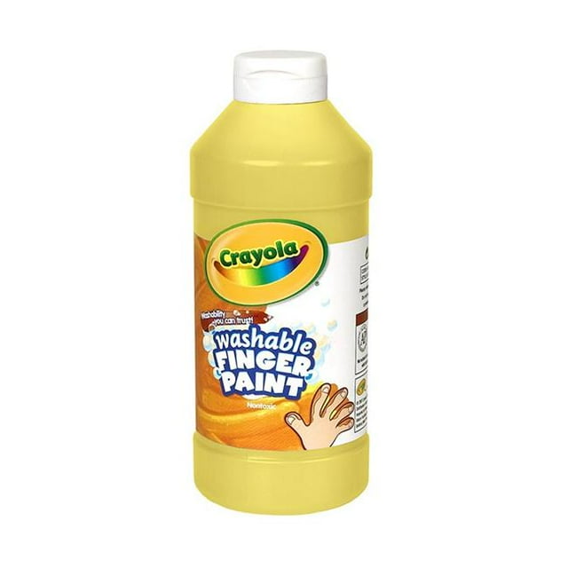 Crayola BIN131634BN 3 Each 16 oz Washable Fingerpaint, Yellow