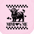 thumbnail image 3 of Inktastic Mimi Loves Me Highland Cow Newborn Bib, 3 of 3