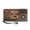 Calf and Sunflower Pattern, variant on Hummingbird Pattern Long Purse with Zipper Closure Zip-Around Womens Wristlet Wallet for Travel, PU Leather Clutch for Shopping
