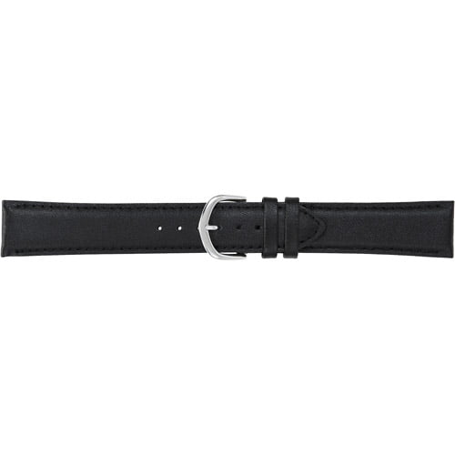 Timex Men's 20mm Padded Genuine-Leather Replacement Watch Band, Black -  