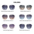 thumbnail image 2 of Gafas de sol de montura grande para mujer, gafas de sol polarizadas cuadradas, gafas de sol de montura grande personalizadas para mujer, gafas de sol polarizadas HD, 2 of 4