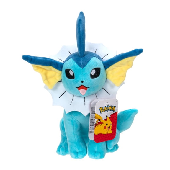 Pokemon Vaporeon 8" Plush - Officially Licensed - Eevee Evolution Figure - Soft Stuffed Animal Toy - Gift for Kids, Boys, Girls - 2