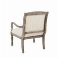 thumbnail image 5 of Watson Accent Lounge Chair, Graywash with Tonal Beige Linen Stripe Fabric, 5 of 9