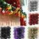 thumbnail image 3 of 24 piezas de adornos navideños, juego de adornos navideños, 3 cm, 24 piezas. Adornos navideños dorados champán para árbol de Navidad, decoración de fiesta de boda para decoraciones navideñas de interi, 3 of 5