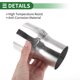 thumbnail image 5 of Adaptador de tubo de escape Mandrel de Unique Bargains, reductor concéntrico para tubo de escape de automóvil, adaptador de tubería de acero inoxidable T304 tono plateado, de 2.75'' OD a 3.5'' OD, 5 of 7