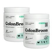 ColonBroom Psyllium Husk Powder, Cleanse for Bloating & Gut Health, Strawberry, 100 Servings