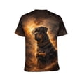thumbnail image 2 of LAOLIUSN Men's Rottweiler 3D All Over Print T-Shirt, Realistic Dog Graphic Performance Tee, Stretch Breathable Quick Dry Short Sleeve Top, L, 2 of 7