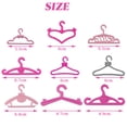 thumbnail image 4 of RONYOUNG 108PCS Mini Doll Clothes Hangers Toys Pink Gray Plastic Hanging Dress Closet Accessories for 11.5 Inch Doll Clothes Gown Dress Outfit Gown Dress Hangers, 9 Styles Mixed Packaging, 4 of 4