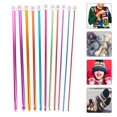 thumbnail image 3 of 11 Pcs Multicolor Alumina Crochet Hooks Knitting Needles Craft Yarn 0.08-0.30in, 3 of 3