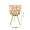 thumbnail image 2 of Tineasur Woven Planter Holder for Indoor Plants with Legs Bamboo Style 1Pack, 2 of 5
