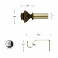 thumbnail image 3 of Bruce Adjustable Single Curtain Rod 18" to 36"-Copper, 3 of 8