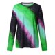 thumbnail image 5 of Camiseta suelta estampada a la moda para mujer, blusa de manga larga, cuello redondo, camisetas informales Pompotops  FGAJ11373, 5 of 6