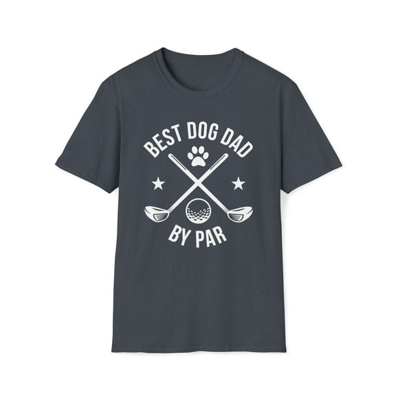 Best Dog Dad By Par, Gildan Unisex Softstyle T-Shirt, Graphic Tee, S-3XL