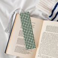 thumbnail image 4 of Kdxio Green White Christmas Tree Lumberjack Plaid Print Metal Tassel Bookmarks,Perfect Gift for Art Lovers and Bookworms Metal Bookmarks for Women, 4 of 8